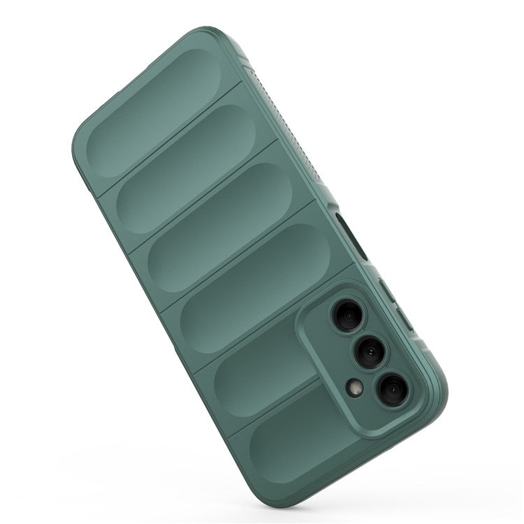 For Samsung Galaxy M14 5G Rugged Drop-proof Phone Case Soft TPU Back Cover - Green