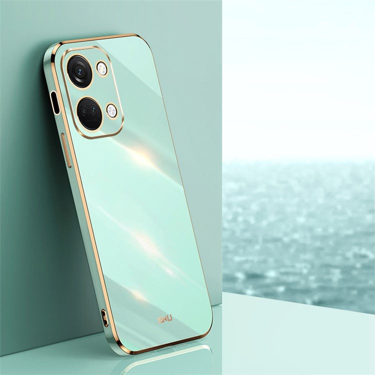 XINLI For OnePlus Nord 3 5G / Ace 2V Soft TPU Phone Case Electroplating Edge Phone Cover - Cyan