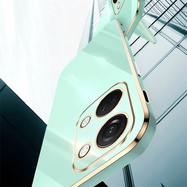 XINLI For OnePlus Nord 3 5G / Ace 2V Soft TPU Phone Case Electroplating Edge Phone Cover - Cyan