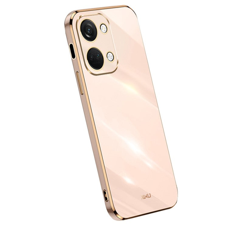 XINLI For OnePlus Nord 3 5G / Ace 2V Soft TPU Phone Case Electroplating Edge Phone Cover - Pink