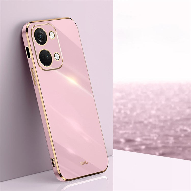 XINLI For OnePlus Nord 3 5G / Ace 2V Soft TPU Phone Case Electroplating Edge Phone Cover - Purple
