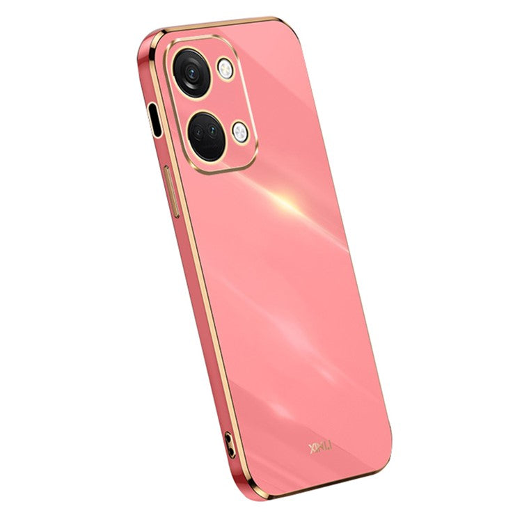 XINLI For OnePlus Nord 3 5G / Ace 2V Soft TPU Phone Case Electroplating Edge Phone Cover - Red