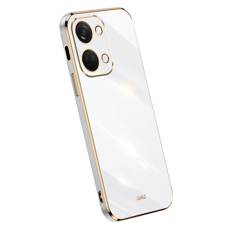 XINLI For OnePlus Nord 3 5G / Ace 2V Soft TPU Phone Case Electroplating Edge Phone Cover - White