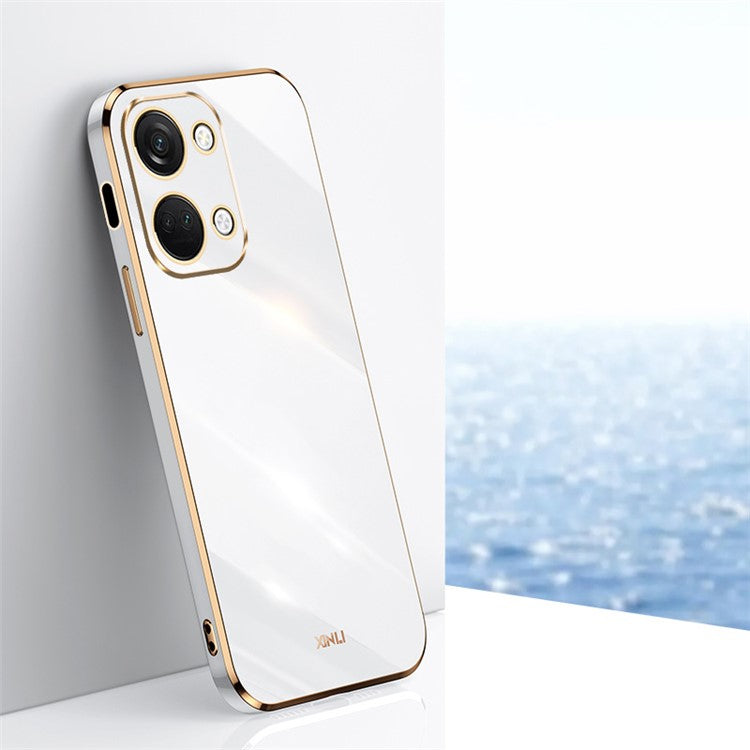 XINLI For OnePlus Nord 3 5G / Ace 2V Soft TPU Phone Case Electroplating Edge Phone Cover - White