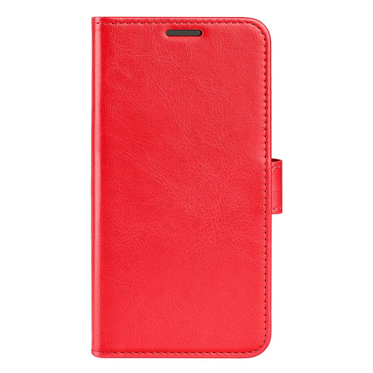 PU Leather+TPU Phone Case for Oppo Find X6 Pro , Wallet Stand Crazy Horse Texture Phone Cover - Red