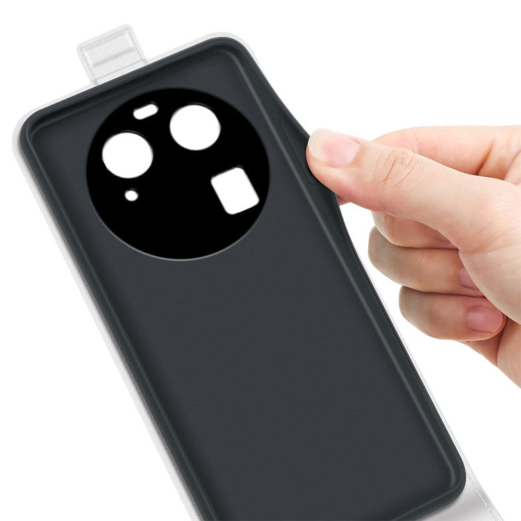 Vertical Flip Phone Case for Oppo Find X6 PU Leather Crazy Horse Texture Card Slot Cover - White