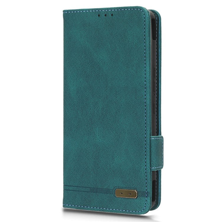 For Asus ROG Phone 7 Ultimate 5G / ROG Phone 7 5G Hardware Decor PU Leather Phone Case Wallet Stand Cover - Blue