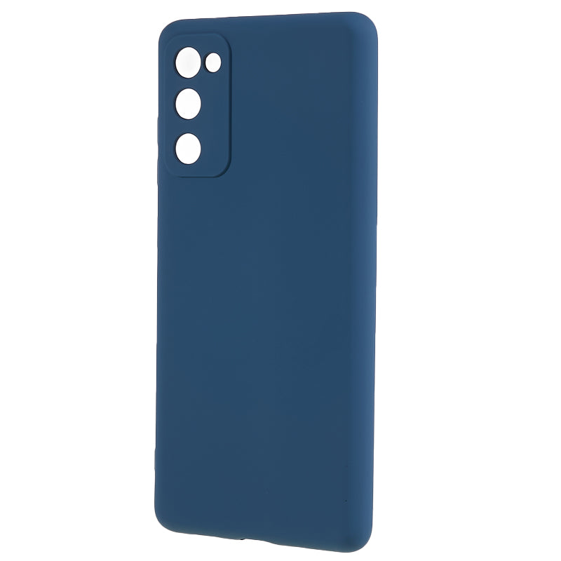 For Samsung Galaxy S20 Lite / S20 FE / S20 FE 5G / S20 FE 2022 Fiber Lining Rubberized TPU Cover Phone Case - Sapphire