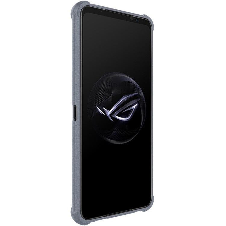 IMAK TPU Phone Case for Asus ROG Phone 7 Pro/Phone 7 Ultimate 5G , Matte Finish Coating Back Protective Cover - Grey