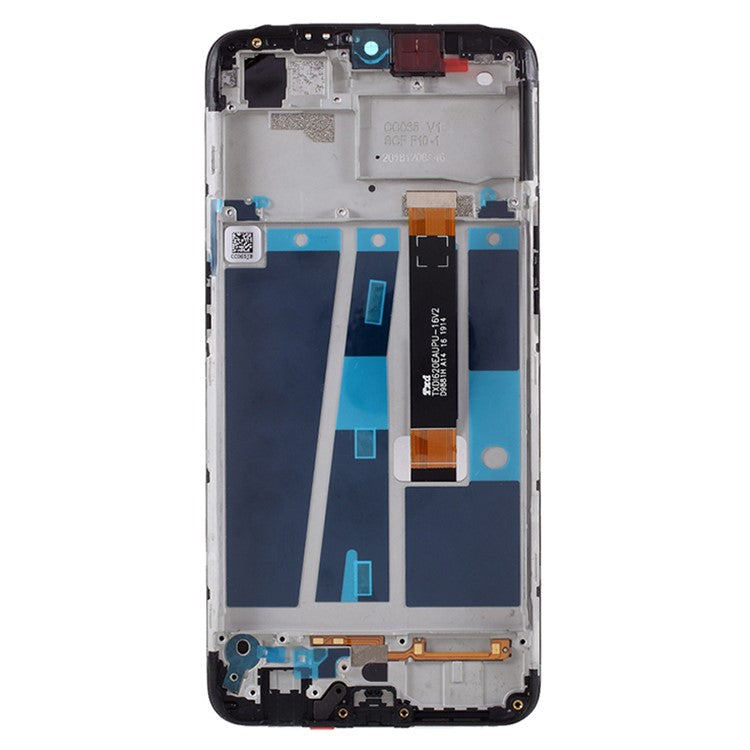 For Oppo A7 OEM Grade S LCD Screen and Digitizer Assembly + Frame Part (without Logo)