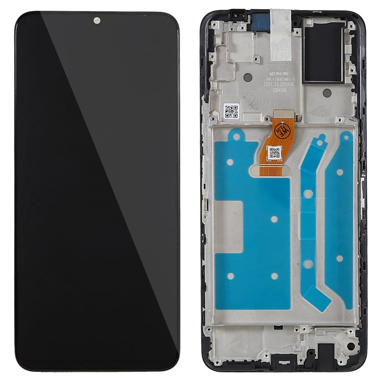 For Honor Play 30 Plus 5G / X7 OEM Grade S LCD Screen and Digitizer Assembly + Frame Replacement Part (without Logo)