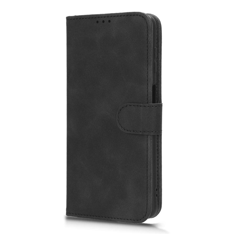 For Samsung Galaxy M54 5G / F54 5G PU Leather Flip Case Skin-touch Wallet Stand Phone Cover - Black
