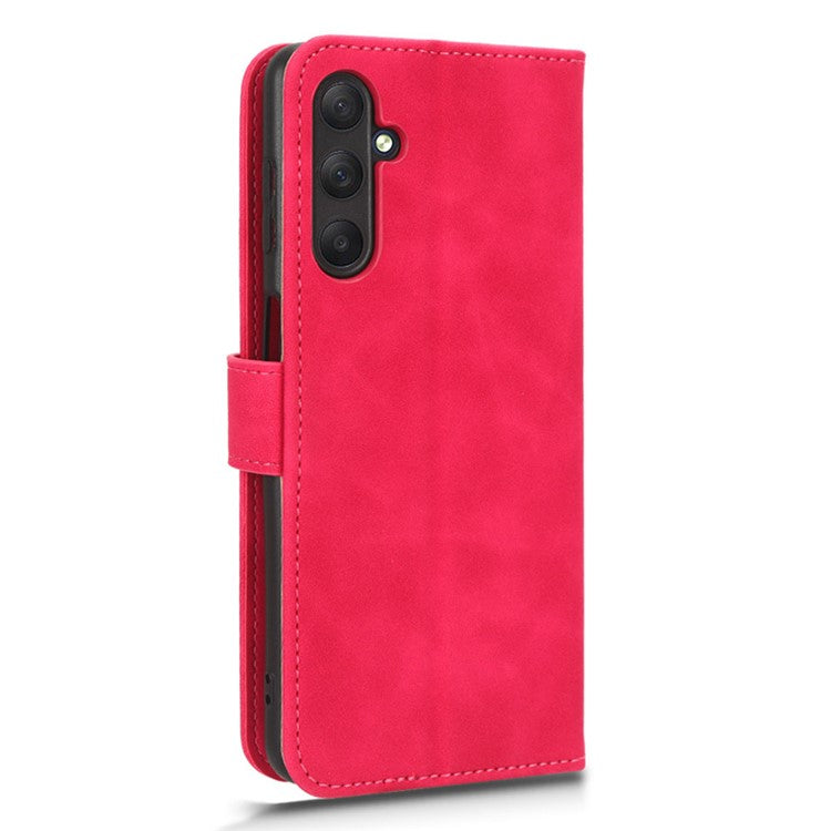 For Samsung Galaxy M54 5G / F54 5G PU Leather Flip Case Skin-touch Wallet Stand Phone Cover - Rose