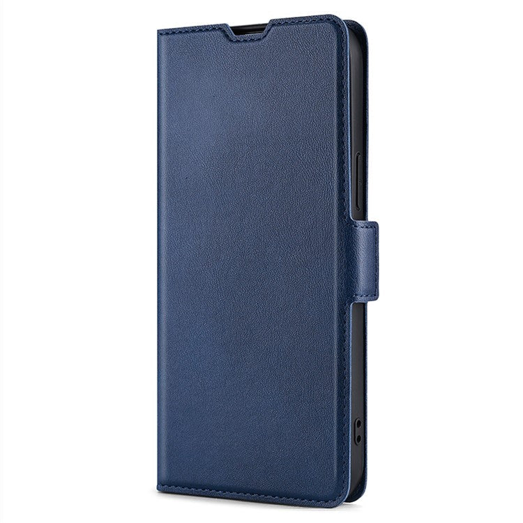 For Samsung Galaxy F14 5G PU Leather Phone Stand Cover Flip Case Card Holder Protection Shell - Blue