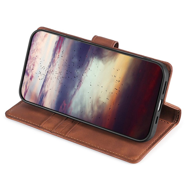 For OnePlus Nord CE 3 Lite 5G / Nord N30 5G PU Leather Crocodile Texture Phone Cover Skin-touch Feeling Stand Wallet Case - Brown