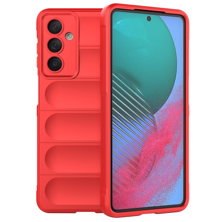 For Samsung Galaxy M54 5G / F54 5G Rugged Drop-proof Phone Case Soft TPU Smartphone Cover - Red