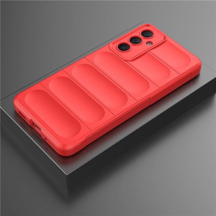 For Samsung Galaxy M54 5G / F54 5G Rugged Drop-proof Phone Case Soft TPU Smartphone Cover - Red