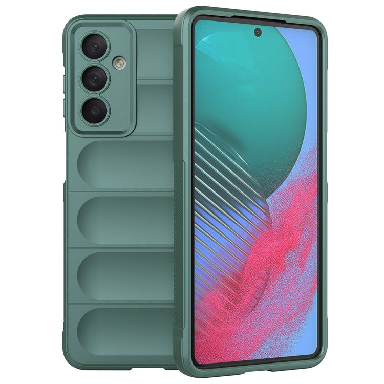 For Samsung Galaxy M54 5G / F54 5G Rugged Drop-proof Phone Case Soft TPU Smartphone Cover - Green