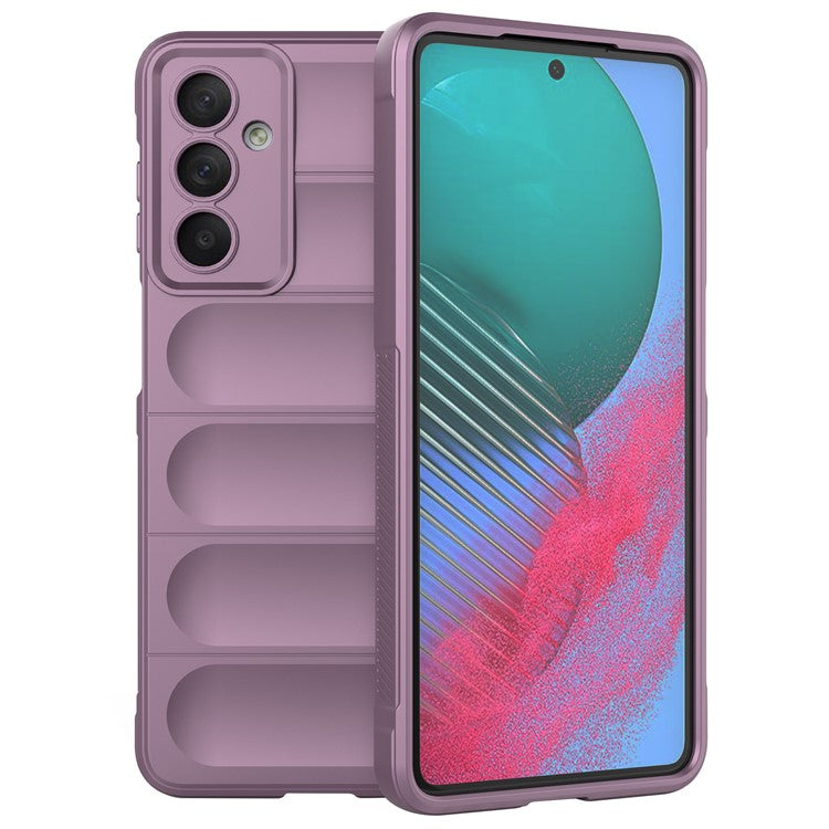 For Samsung Galaxy M54 5G / F54 5G Rugged Drop-proof Phone Case Soft TPU Smartphone Cover - Light Purple