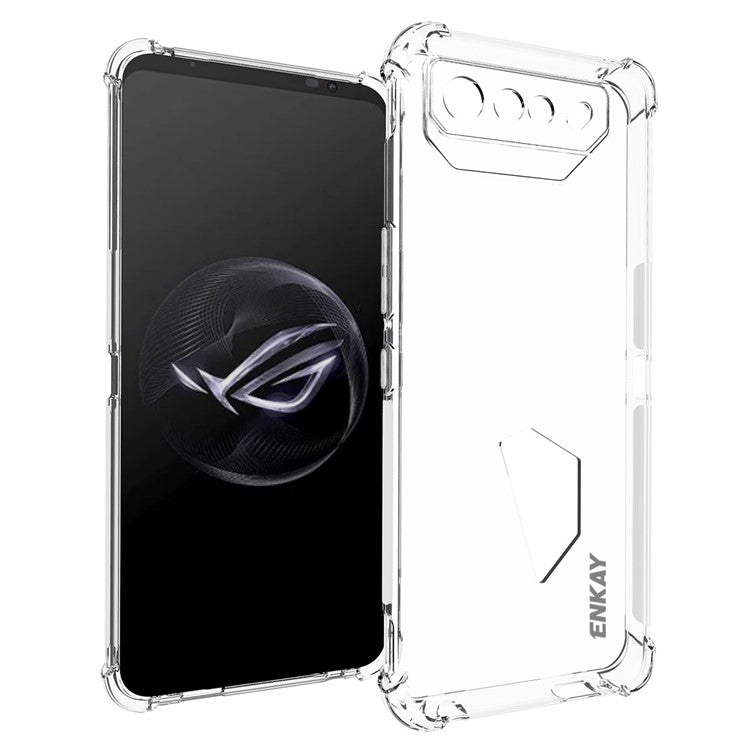 ENKAY HAT PRINCE For Asus ROG Phone 7 5G Drop Protection Cell Phone Case Anti-slip Strip Edge TPU Phone Cover
