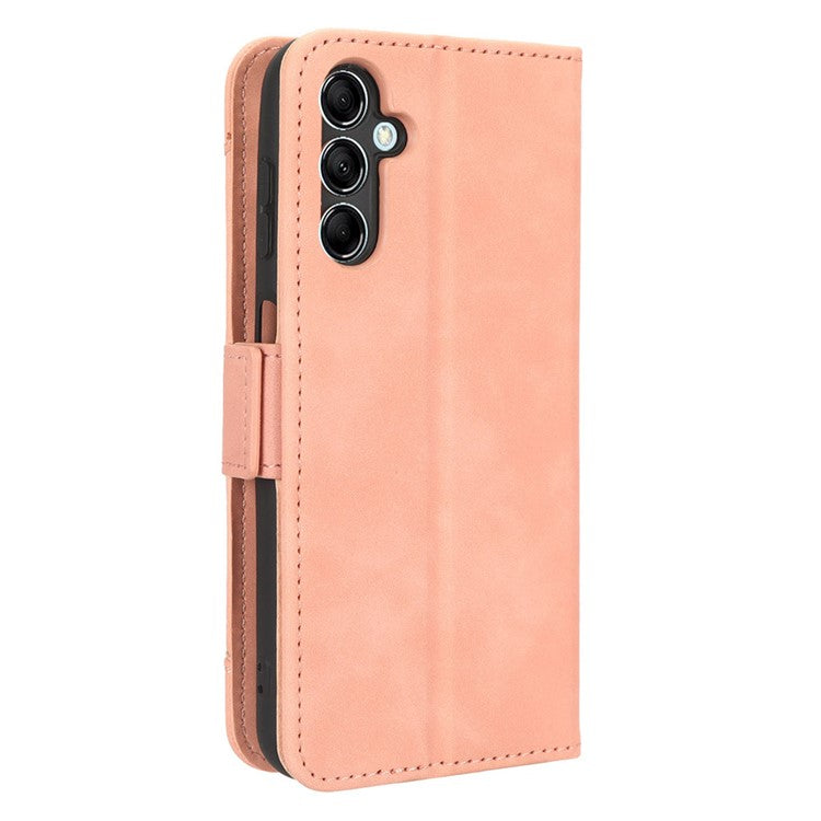 For Samsung Galaxy M54 5G / F54 5G PU Leather Phone Case Multiple Card Slots Wallet Stand Flip Cover - Pink