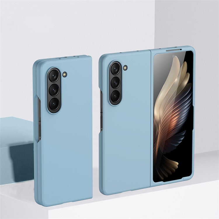 For Samsung Galaxy Z Fold5 5G Hard PC Phone Case Skin-touch Anti-scratch Cover - Baby Blue