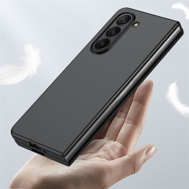 For Samsung Galaxy Z Fold5 5G Hard PC Phone Case Skin-touch Anti-scratch Cover - Baby Blue