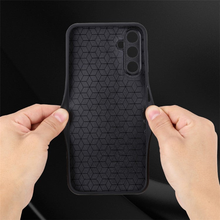 AZNS For Samsung Galaxy M14 5G Anti-scratch Phone Case Imprinted PU Leather+TPU Back Cover - Blue