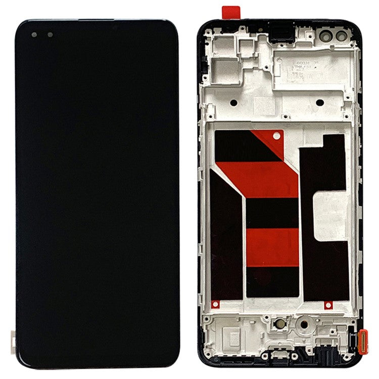For Oppo Reno4 4G Grade C LCD Screen and Digitizer Assembly + Frame Part (TFT Technology) (without Logo)
