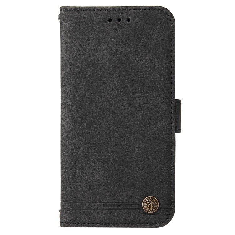 For Samsung Galaxy M54 5G / F54 5G Leather Wallet Cases Skin Touch Phone Cover Stand with Strap - Black