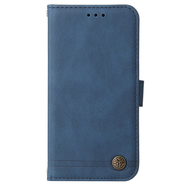 For Samsung Galaxy M54 5G / F54 5G Leather Wallet Cases Skin Touch Phone Cover Stand with Strap - Blue