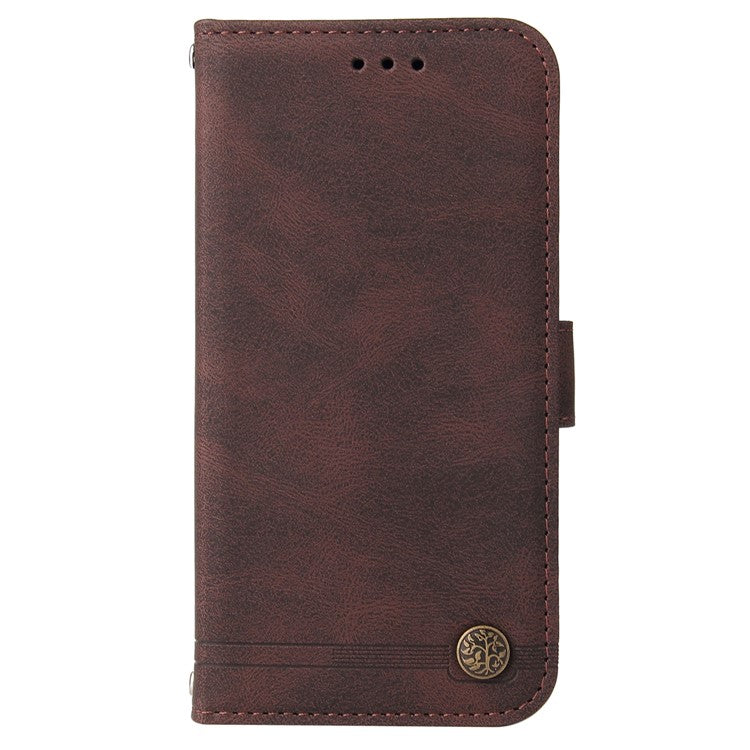 For Samsung Galaxy M54 5G / F54 5G Leather Wallet Cases Skin Touch Phone Cover Stand with Strap - Brown