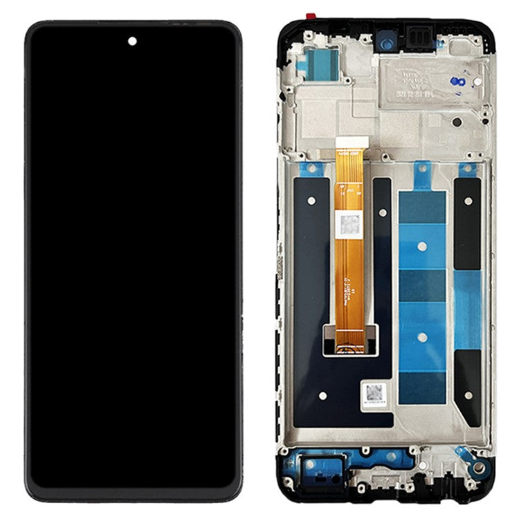 For Realme C55 Grade S OEM LCD Screen and Digitizer Assembly + Frame Part (without Logo)