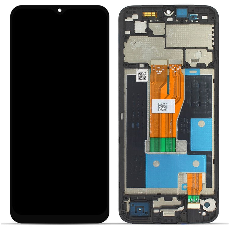For Realme C30 4G Grade B LCD Screen and Digitizer Assembly Part + Frame (without Logo)