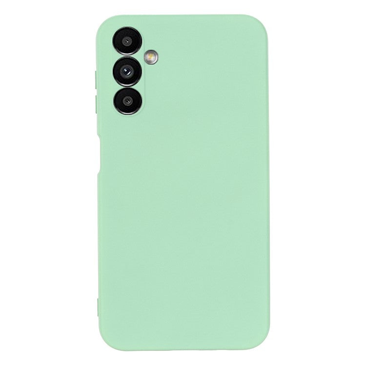 For Samsung Galaxy M54 5G / F54 5G Liquid Silicone Back Cover Drop-proof Mobile Phone Case with Soft Lining - Green