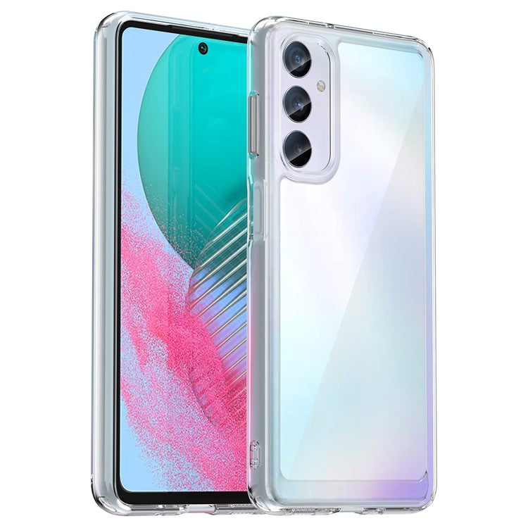 For Samsung Galaxy M54 5G / F54 5G TPU+Acrylic Back Phone Cover Clear Protective Case - Transparent