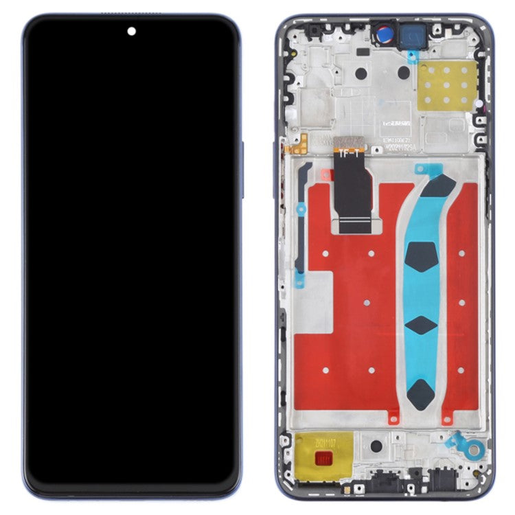 For Honor X8 4G / X30i Grade C LCD Screen and Digitizer Assembly + Frame Replacement Part (without Logo) - Blue