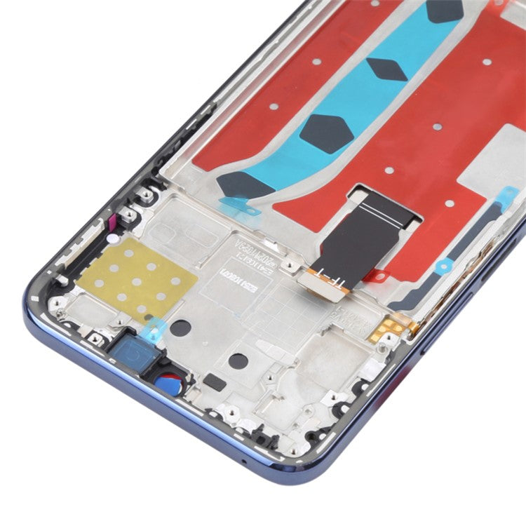 For Honor X8 4G / X30i Grade C LCD Screen and Digitizer Assembly + Frame Replacement Part (without Logo) - Blue