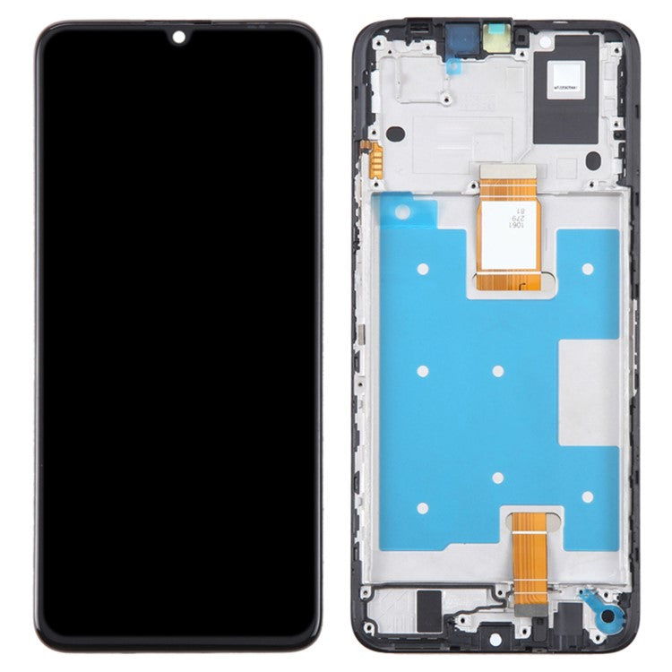 For Honor X7a 4G Grade C LCD Screen and Digitizer Assembly + Frame Replacement Part (without Logo)