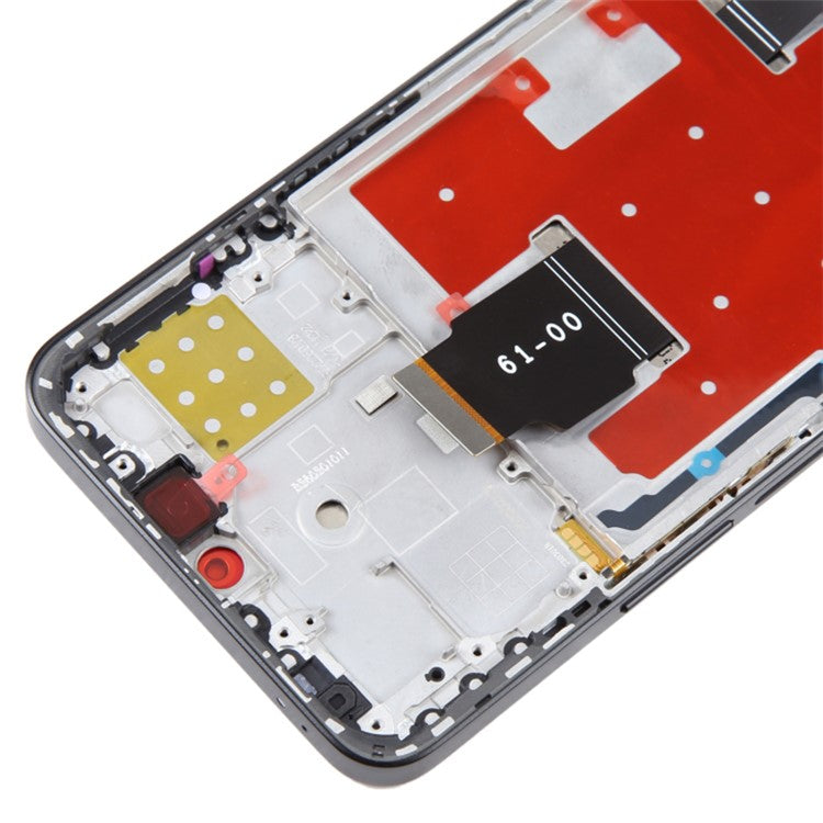 For Honor X8a 4G OEM Grade S LCD Screen and Digitizer Assembly + Frame Replacement Part (without Logo) - Black