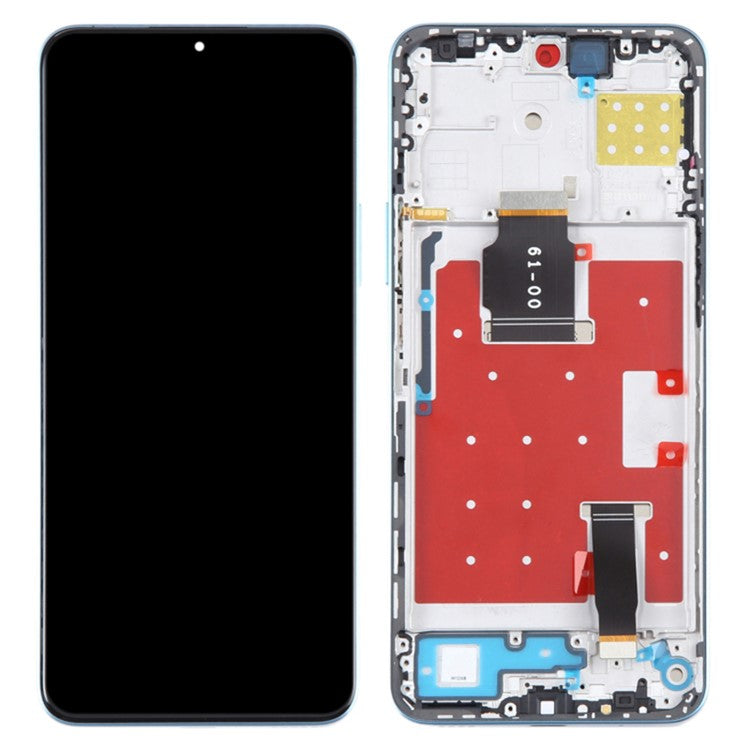 For Honor X8a 4G Grade C LCD Screen and Digitizer Assembly + Frame Repair Part (without Logo) - Blue