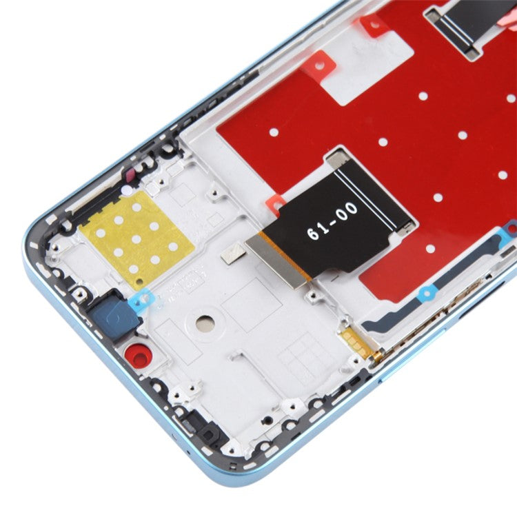 For Honor X8a 4G Grade C LCD Screen and Digitizer Assembly + Frame Repair Part (without Logo) - Blue