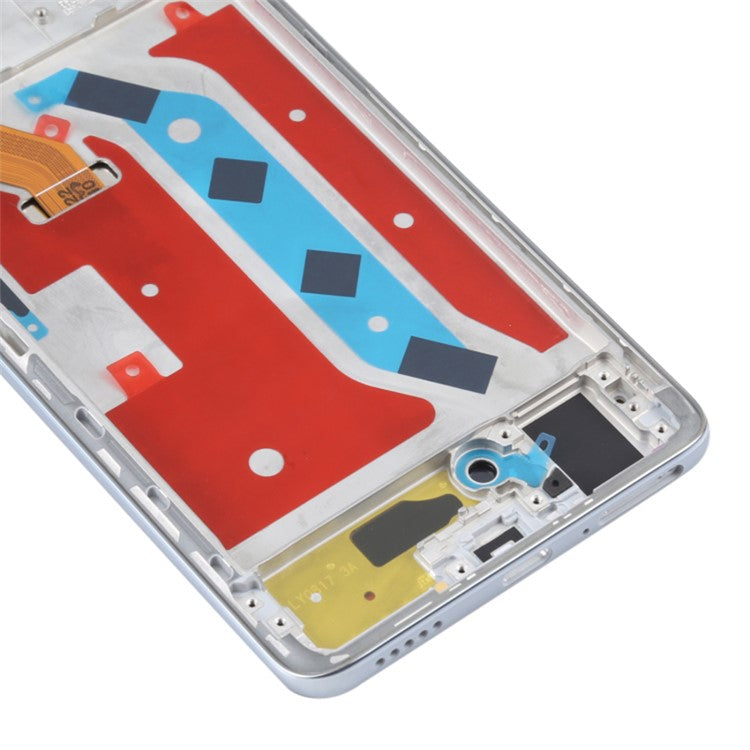 For Honor X30 5G OEM Grade S LCD Screen and Digitizer Assembly + Frame Replacement Part (without Logo) - Silver