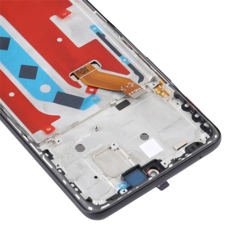 For Honor X30 5G Grade C LCD Screen and Digitizer Assembly + Frame Replacement Part (without Logo) - Black