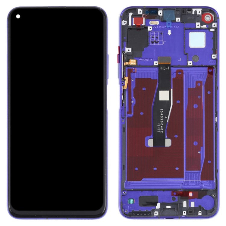 For Honor 20 / Huawei nova 5T 4G Grade C LCD Screen and Digitizer Assembly + Frame Part (COG Technology) (without Logo) - Purple