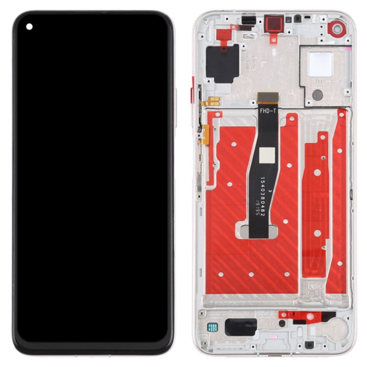 For Honor 20 / Huawei nova 5T 4G Grade C LCD Screen and Digitizer Assembly + Frame Part (COG Technology) (without Logo) - Silver