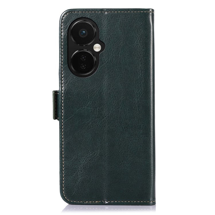 ABEEL For OnePlus Nord CE 3 Lite 5G / Nord N30 5G PU Leather Case Crazy Horse Texture Wallet Stand Phone Cover - Green