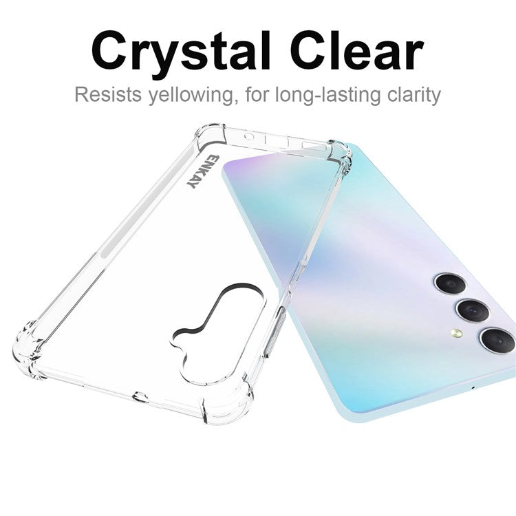ENKAY HAT PRINCE For Samsung Galaxy M54 5G / F54 5G Soft TPU Cover Clear Phone Case with High Aluminium-silicon Glass Film