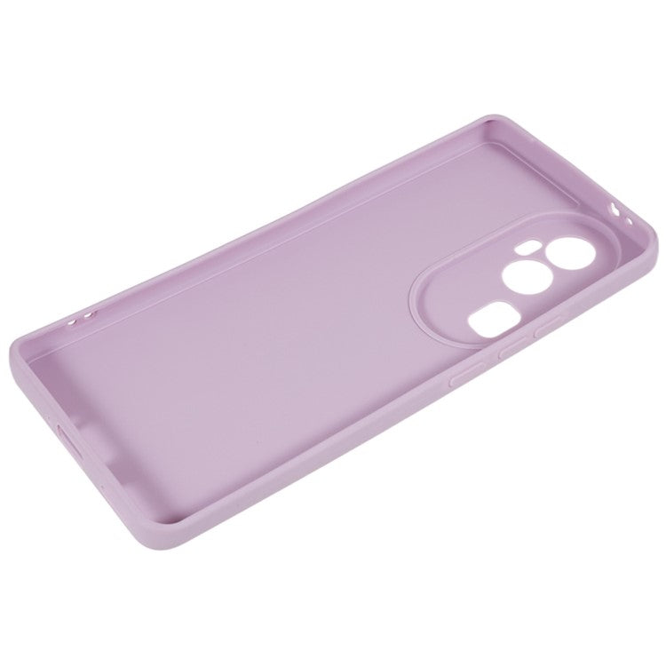 Soft TPU Phone Case for Oppo Reno10 Pro+ 5G , Precise Cutout Straight Edge Phone Cover - Purple