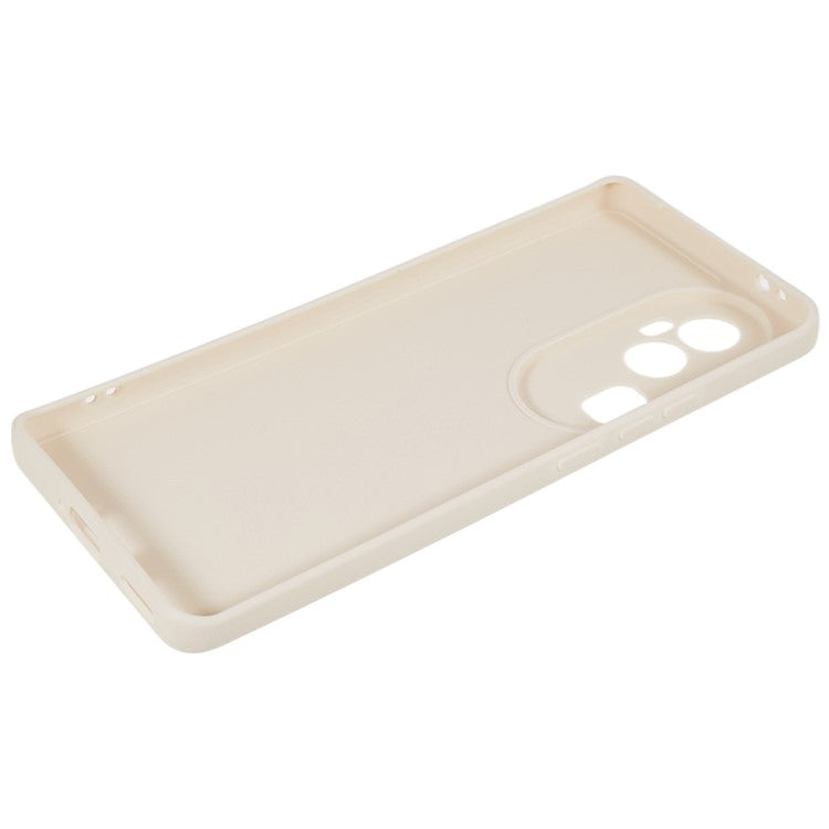 Soft TPU Phone Case for Oppo Reno10 Pro+ 5G , Precise Cutout Straight Edge Phone Cover - White